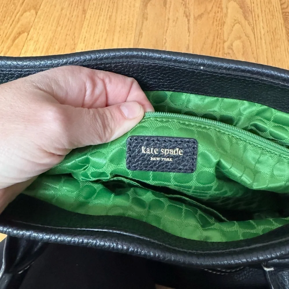Kate Spade Black Leather Tote